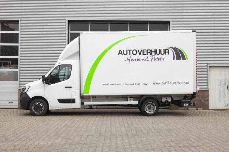 Verhuiswagen of bakwagen huren linker zijaanzicht